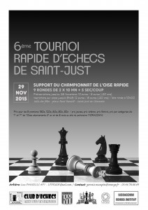 Affiche 6e Tournoi de St Just -2015